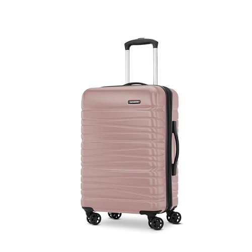 Image of Samsonite Evolve SE Hardside Expandable Spinner Luggage, Rose Gold, Carry-on Spinner, Evolve Se Hardside Expandable Luggage With Double Spinner Wheels