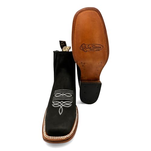 Men's Square Toe Ankle Western Boots3