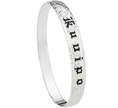 Bracelet jonc hawaïen hypoallergénique en argent 925 anti-irritation pour peau sensible