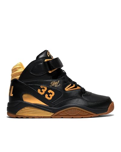 Ewing Patrick Athletics Kross x Big L Black/Gold/Gum – Limited Edition Tribute Sneaker, All-Leather Upper, Gold Accents, TPU Midfoot Insert, Lightweight EVA Midsole