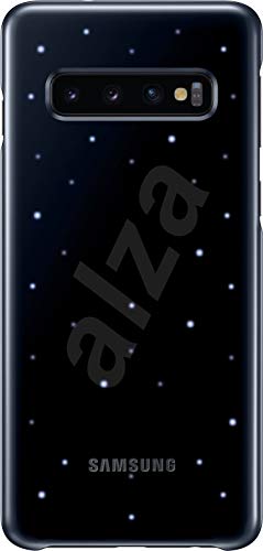 Samsung EFKG973CBEGCA - Cover posteriore con LED per Samsung Galaxy S10, colore: Blu/Nero