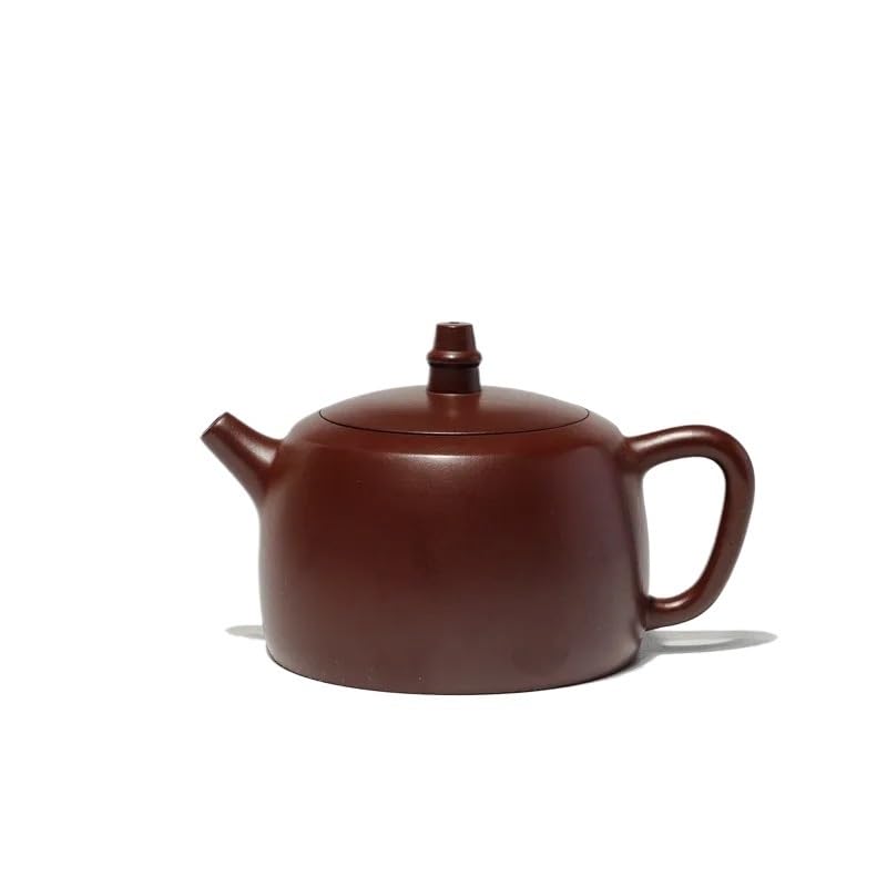 Dzbanek do herbaty ziołowej 200 ml, fioletowa glina, ręcznie robiony dzbanek do herbaty, surowa ruda, fioletowy błoto, zestaw do herbaty Zisha, akcesoria do ceremonii herbacianej, rzemieślniczy zapa