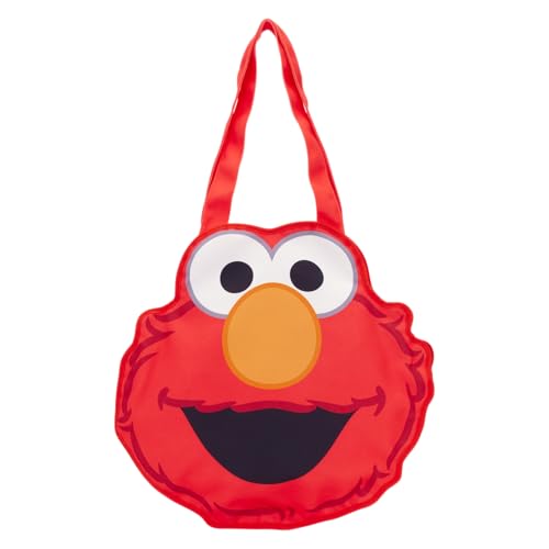 Bolso tote de lona oversize de Elmo de Sesame Street para cosplay miniatura 1