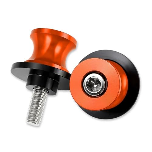NFNVEKESD Diábolos para Moto para CFM&Oto para Clx700 para Clx 700 para CF700 1 Par De Tornillos Deslizantes Carretes Basculante Aluminio CNC Motocicleta Soporte 10 Mm(Orange)