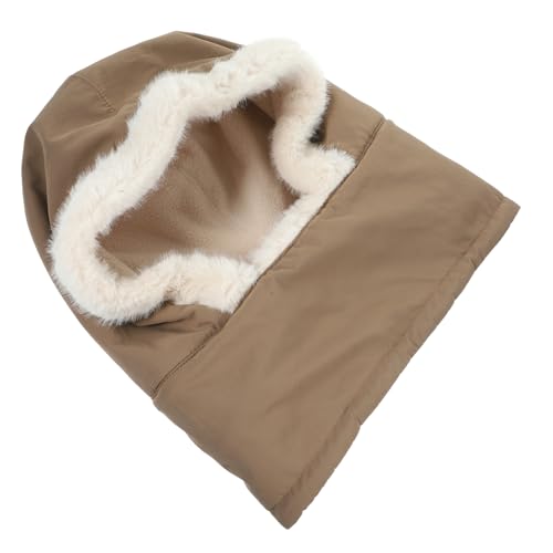 FOMIYES Windproof Thermal Ski Mask Hood for Outdoor Activities Practical Facial Hood Neck Cover for Motorcycle Riding Thick Insulated Design for Cold Weather Protection Coffee