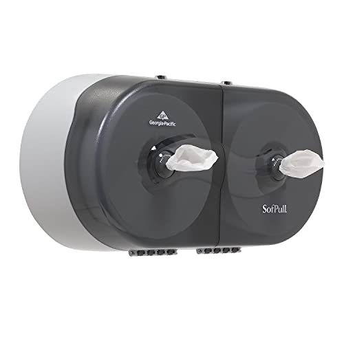 Boîtes de mouchoirs Centerpull Georgia-pacific Sofpull Twin haute capacité, coloris smoke