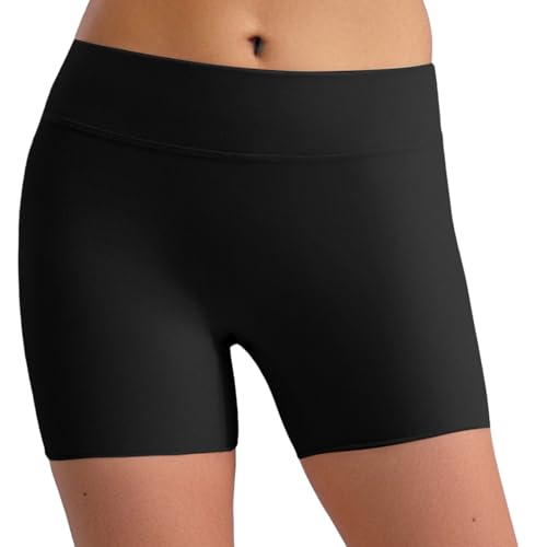 LiiYii Pantaloncini Sportivi da Bambina Ragazza Pantaloncini da Ginnastica Artistica Calzamaglia Leggins Corti Shorts Danza Classica Balletto Underpants Nero 13-14 Anni