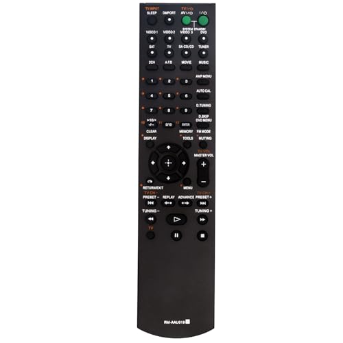 RM-AAU019 Remote Control Replacement Compatible with Sony Home Theater Audio/Video Receiver AV System RM-AAU017 STR-DG600 RM-AAU014 RM-AAU002 RM-AAU027 STR-KS1000 HT-SF2000 HT-SS2000 STR-KS2000