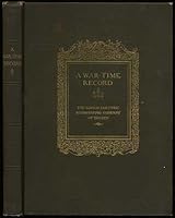 War-time Record :an Illustrates Account of the War-time Activitiesof the Edison electric Illuminating Company of Boston During the Great World War 1914-1918 B00LZ7421A Book Cover