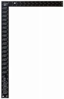 Johnson Level CS7 16-Inch x 24-Inch Black Aluminum Filled Rafter Square