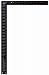 Johnson Level CS7 16-Inch x 24-Inch Black Aluminum Filled Rafter Square
