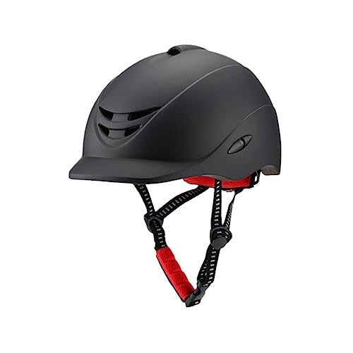 MagiDeal Casque équestre Starter Casquette d'équitation Visière Amovible Respirant Compact Portable Équipement de Cheval Hommes Femmes Casque équestre...