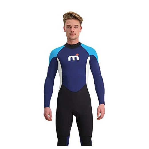 MISTRAL herr Wetsuit 3/2 GBS full kostym, blå-vit-svart, S