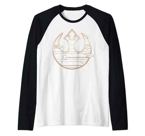 T-shirt Raglan Rebel Fleet Star Wars Last Jedi Gold Platinum pour Homme et Femme