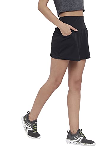 Image of CHKOKKO Double Layered Sports Gym Workout Skirt & Shorts for Women