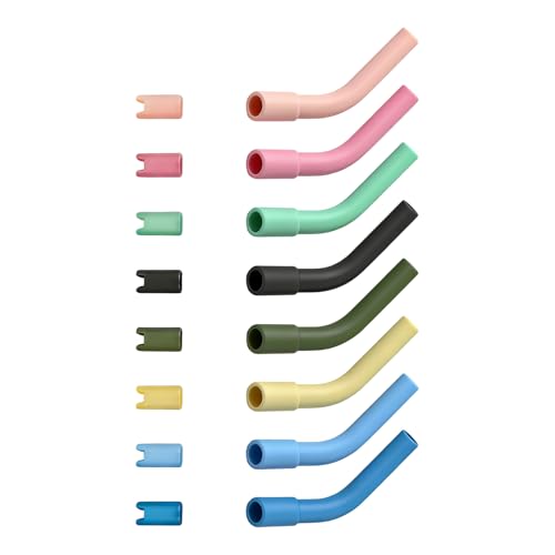 8 Pack Silicone Straw Heat Protectors Tongue Burn Ideal for Hot Drinks Winter Use Food Grade Silicone Straw Covers Safe Sensitive Users
