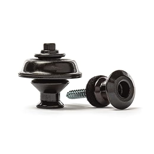 JIM DUNLOP Straplok Dual - Negro Saco de 2, Cierre de cinturón