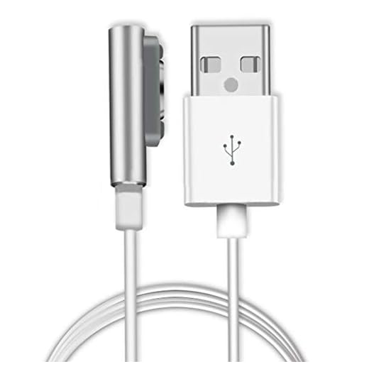DingMall USB Kabel 1m LED Ladekabel für Sony Xperia Z1 Z2 Z3 weiß