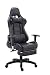 Produktbild CLP Bürostuhl Turbo XL Kunstleder I Schreibtischstuhl Mit Fußablage I Drehstuhl Max. Belastbarkeit 150 kg, Farbe:schwarz/braun, Material:Kunstleder