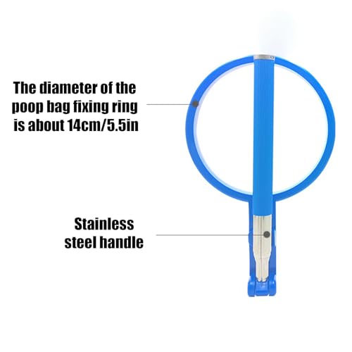 Luieonm Hundekotschaufel | Einfaches Aufnehmen von Hundekot-Fängern – ausziehbarer Griff, faltbarer Picker für Parkspaziergänge, Reisen, Welpen-Abenteuer, Reinigung, bequeme Ausflüge