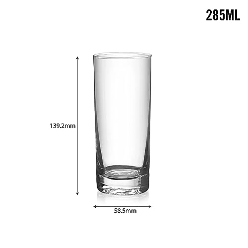 Image of CELLO Siena Glass Tumblers|Water or Juice Glass|Set of 6|285ml|Clear