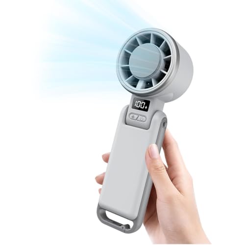 Ventilador de mano recargable portátil de 4000 mAh para evitar el calor en exteriores 7