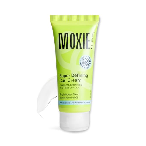 Moxie Beauty Super Defining Curl Cream Travel Size | Curl Cream for Curly Hair & Wavy Hair | Hair Cream for Frizzy Hair | Curl Defining Cream for Dail
