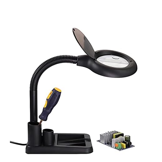 Flexibel 5x / 10x 40led Lampa Förstoringsglas Belysning Lampa Persienner Reading Welding Förstoringsglas Skrivbordslampa