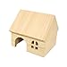 Stgfyxgs Hamster Wood House Cage Accessories Landscaping Supplies Hut Wood Pet Habitat Pet Shelter for Hamster Gerbils Small Animals, s