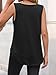 Tankaneo Womens Oversized Scoop Neck Tank Tops Workout Casual Summer Cotton Shirts Loose Fit Sleeveless Tee Black
