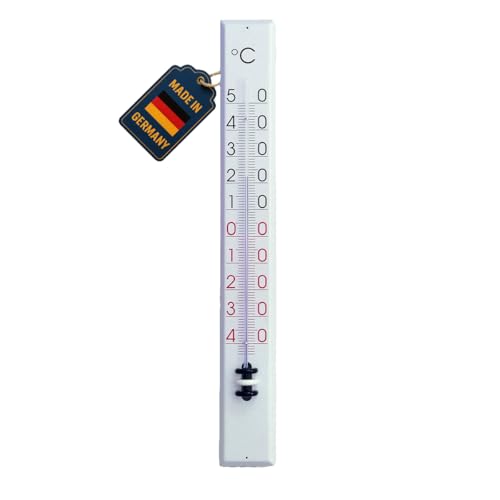 TFA Dostmann Analoges Innen-Außen-Thermometer, aus Metall, Innen- und...