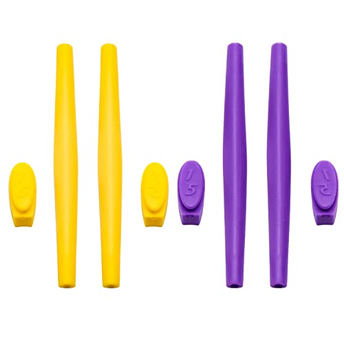 Pieds pour Oakleys Square Wire 2.0 jaune et violet : réparez vos branches usées