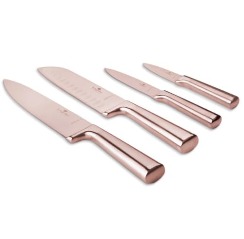 Berlinger Haus Messerset Edelstahl 4 Stück Taupe Collection | Stilvoll, Hochwertig und Elegant