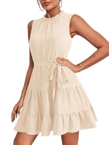 Image of Umenlele Women's Ruffle Casual Mini Dress