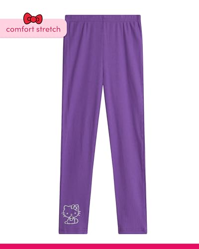 Image of Hello Kitty Girls Pants Set - 3 Piece Zip Up Vest, Long Sleeve Graphic Shirt, Fleece Pants - Matching Set for Girls (2T-12)