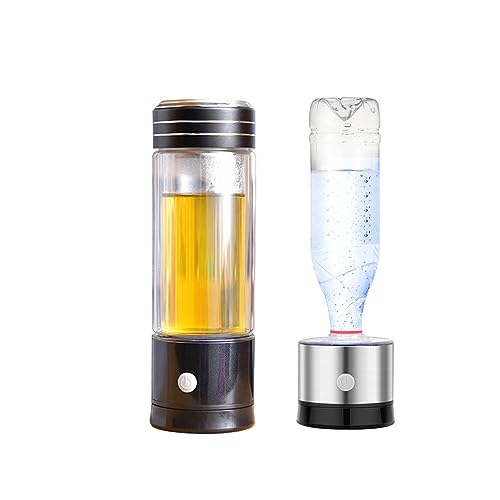 Botella generadora Agua Rica hidrógeno, máquina ionizadora Agua hidrógeno Molecular portátil 3 1, concentración hidrógeno 3 Minutos 900-1400PPB con Compartimento para té y empaque Delicado