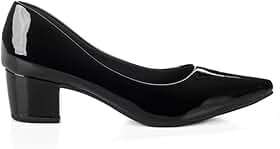 Sapato Scarpin Moda Feminina Rafaela Salto Baixo Grosso 5 Cm