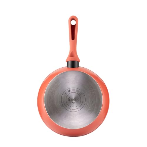 Miniatura 3 de G-Sola Lote 3 Sartenes Rainbow Red 18 Cm, 22 Cm Y 26 Cm Aluminio Forjado, Antiadherente Xylna 2 Capas Libre De Pfoa, Mango Soft Touch Rojo, Aptas Inducción Y Lavavajillas