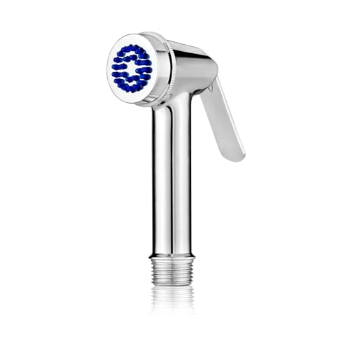 Image of New Ware Health Faucet Gun, Hand Jet Bidet Spray Head ABS Material Health Faucet for Bathroom, Toilet, Shower with Chrome Finish (Royal Faucet Gun)