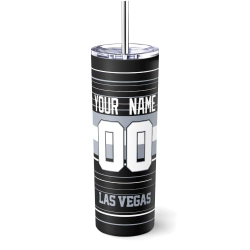 Image of Las Vegas Tumbler 20oz Travel Mug Custom Name and Number Gifts