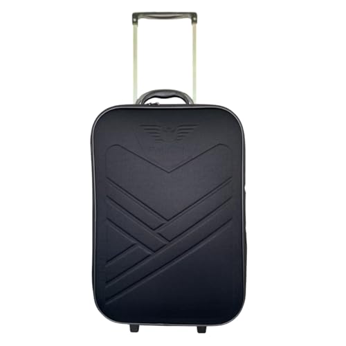 Mala de Bordo Bagagem de Mão Mala 10kg Pequena com puxador Padrão ANAC com 2 Rodas duplas Falcon Line resistentes para sua viagem longas e curta Preta