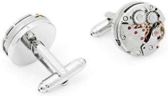 Aport Presents Steampunk Retro Vintage Watch Movement Shape Cufflinks for Men and Boys #Aport-005
