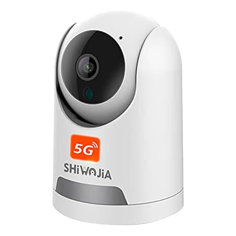 5G Indoor Security Camera, SHIWOJIA 1080P Home Surveillance Camera with Sound Motion Detection 2-Way Audio Night Vision, Dome Camera for Pet/Nanny Monitoring, TUYA IP Camera Compatible with Alexa Cover