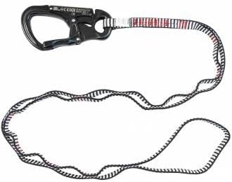 Positioning Rescue Lanyard with Dyneema Sling and Connector, 130cm Length, Professional Safety Equipment