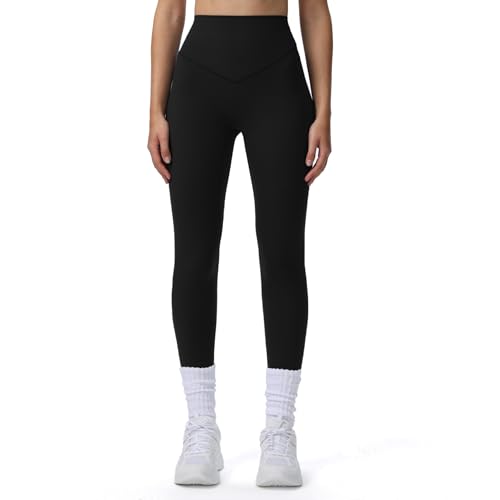 Aoxjox High Waisted Workout Breeze Leggings for Women Tummy Control Buttery Soft Yoga Pants 26