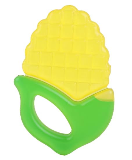 KritiuWater Filled  Teether, Contains Distilled Water  to Soothe Teething Baby Gums, BPA Free, Odourless, Easy to Grip for Babies-Pineapple, 3M+
