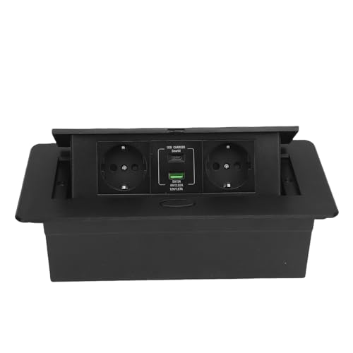 Boîte de prise de bureau multiprise encastrable USB Type C
