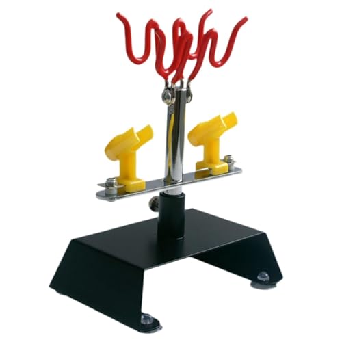 Hisxrcal Airbrush Holder Stand Compact Organizer Sturdy Metal Engineering PP Quick Access Open Design Suitable for Home Workshop Modeling Desk
