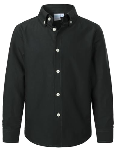 VATPAVE Jungen Kleiderhemden Langarm Knopfleiste Hemden Formelle Uniform...