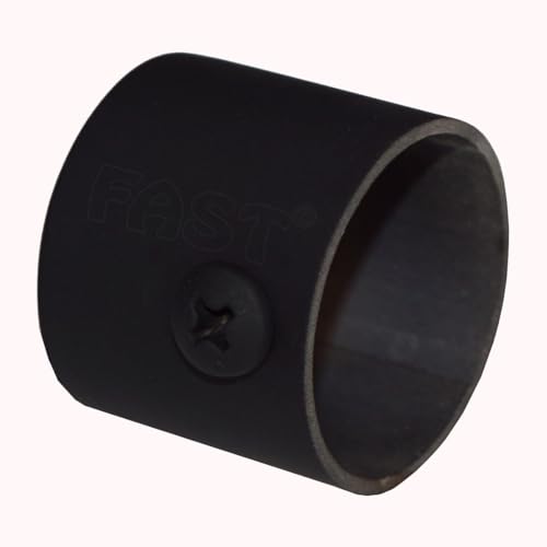 Image of FAST CB45S Black Heavy Stainless Steel Curtain Rod End Cap Bracket Or Finilas for Door and Window 1 Inch Curtain Rod Accessories (4)